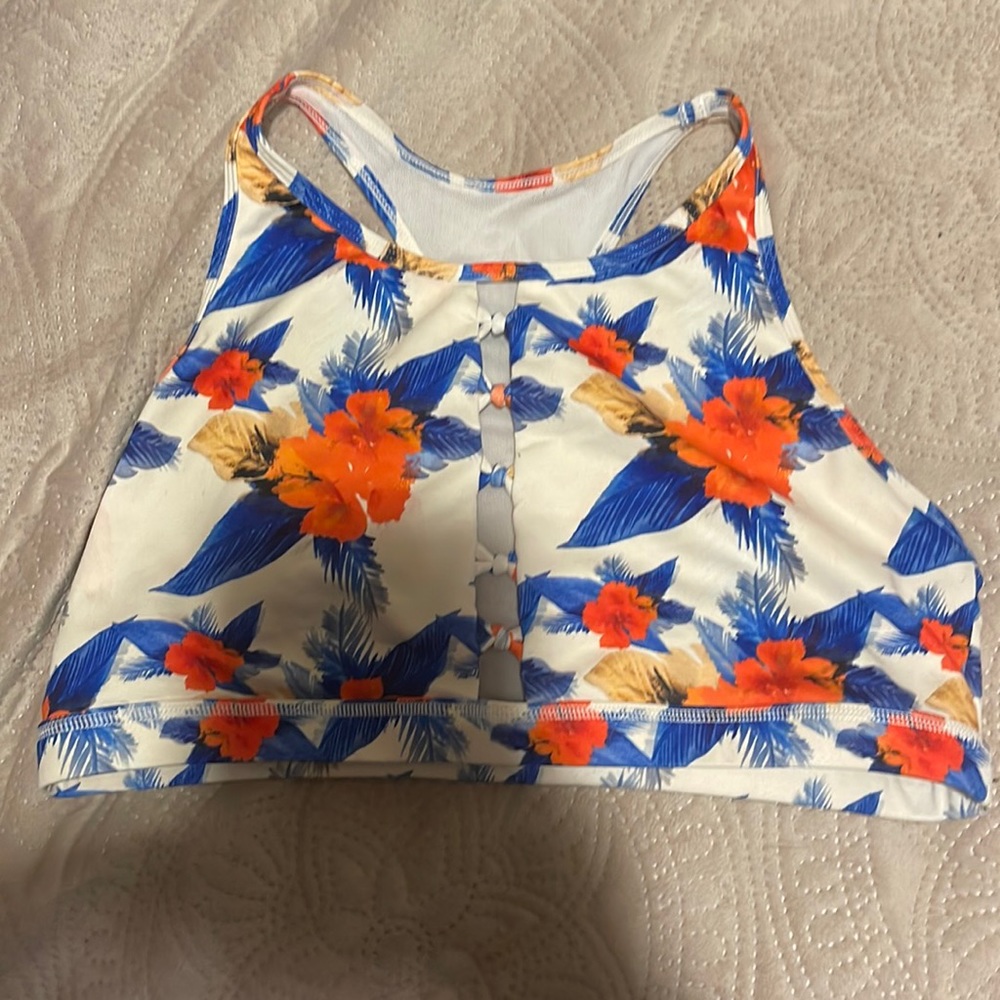 Floral Born Primitive High Neck sports bra